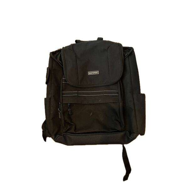 EastSport Top Loading Black Backpack - Picture 1 of 4